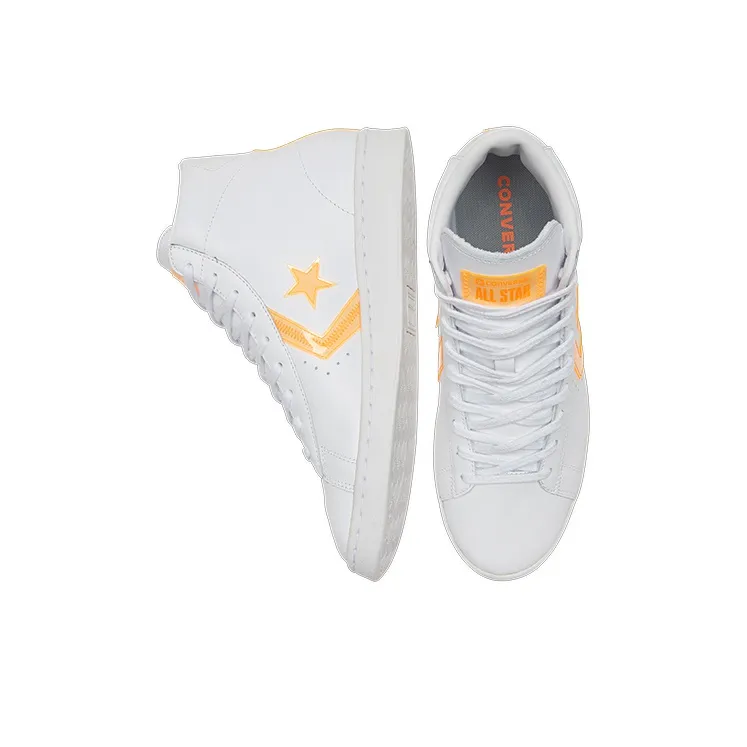 Converse Pro Leather Hi Hi Vis White Flash Orange-3