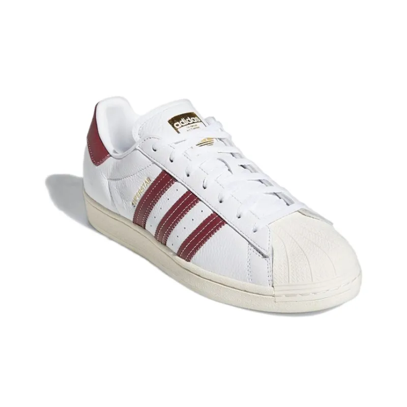 Adidas Originals Superstar Footwear White College Burgundy-2