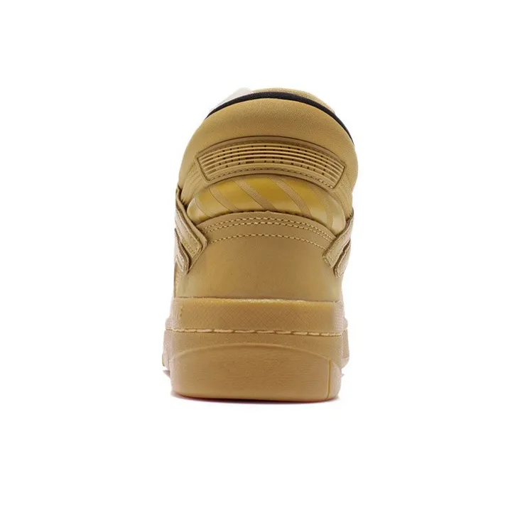 LiNing Wave Non slip Lightweight Mid Top Skateboard Shoes Women's Mineral Yellow-3
