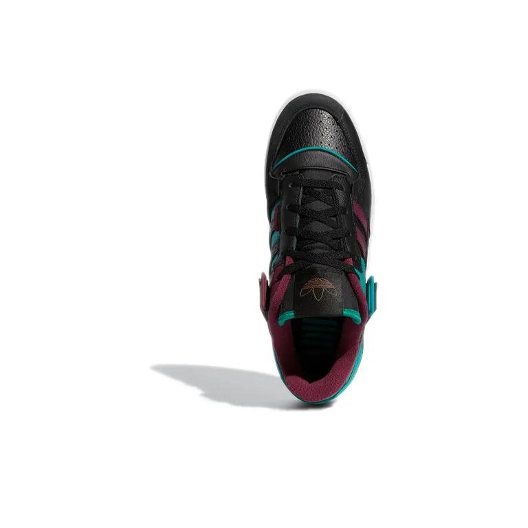 Adidas Forum Exhibit Low Black Crimson Green-4