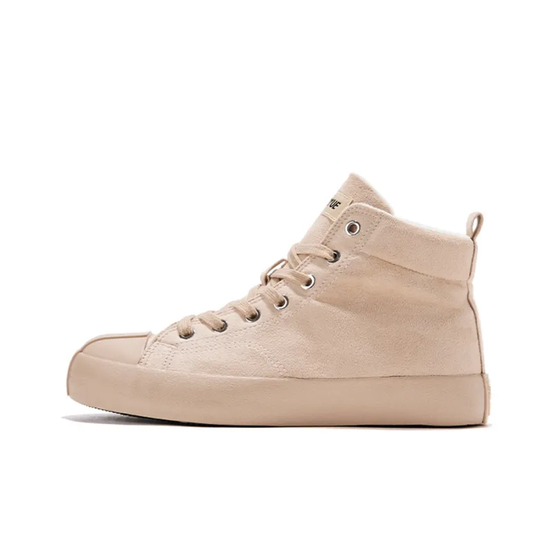 Feiyue Mountains And Seas Theme High-Top Skateboard Shoes Unisex Light Beige-0