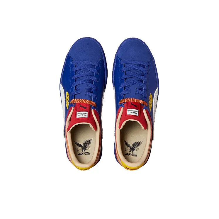 PUMA Suede Layers Lightweight And Breathable Low-Top Skateboard Shoes Men's Blue-2