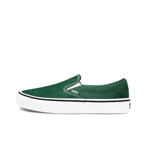 Vans Slip-on Skateboard Shoes Unisex Low-Top Green