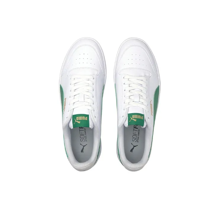 PUMA Unisex Shuffle Sneakers White/Green-2