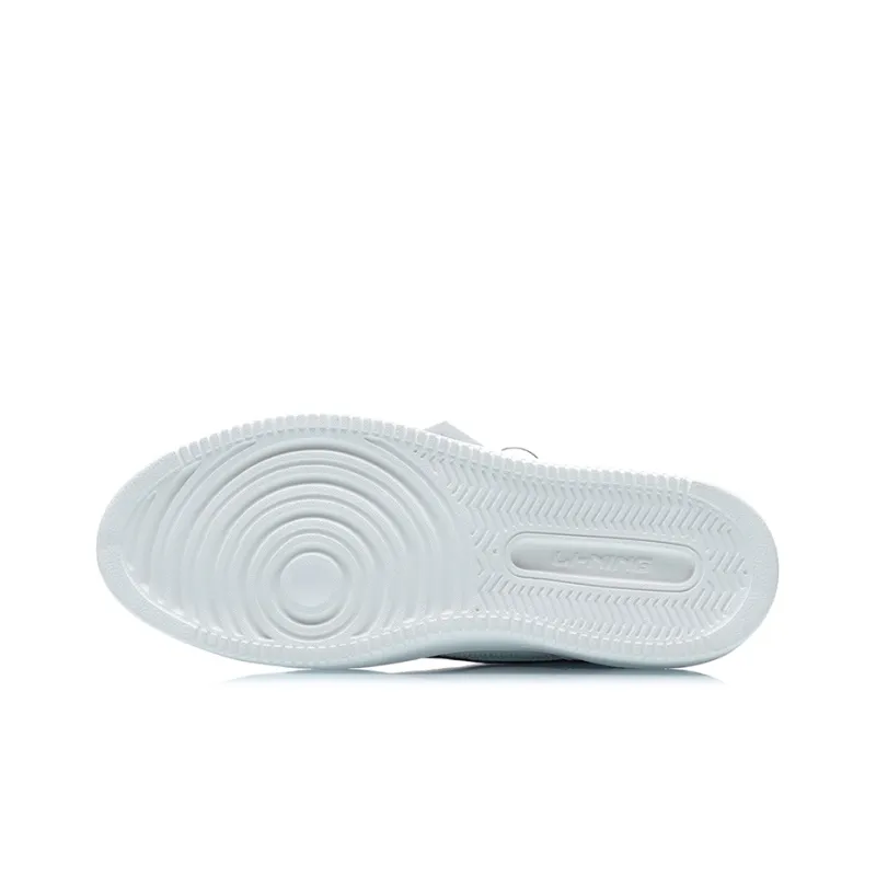 LiNing Form G God Slip Resistant Lightweight Balance Wear Resistant Breathable Low Top Skateboard Shoes Men's White-4
