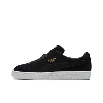 PUMA Suede Low Casual Board Shoes Black/Gold