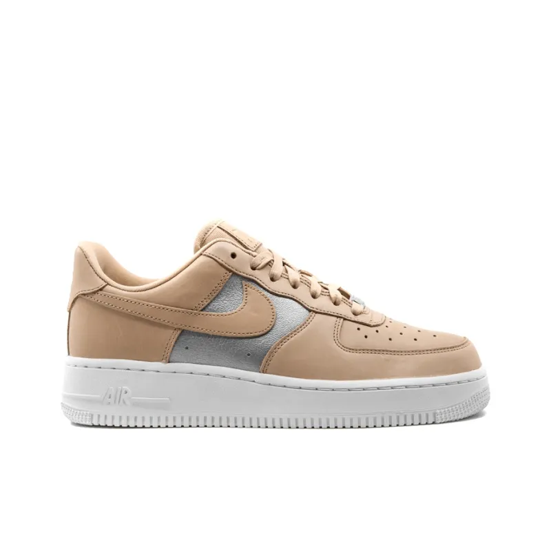 Nike Air Force 1 Low Bio Beige Metallic Silver Women's-1
