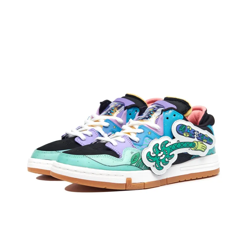 Steven Harrington x LiNing Wei Wu PRO Pro Durable Breathable Low Top Skateboard Shoes Multicolor-2