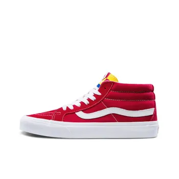Vans SK8 Mid Mid Top Skate Shoes Red Unisex