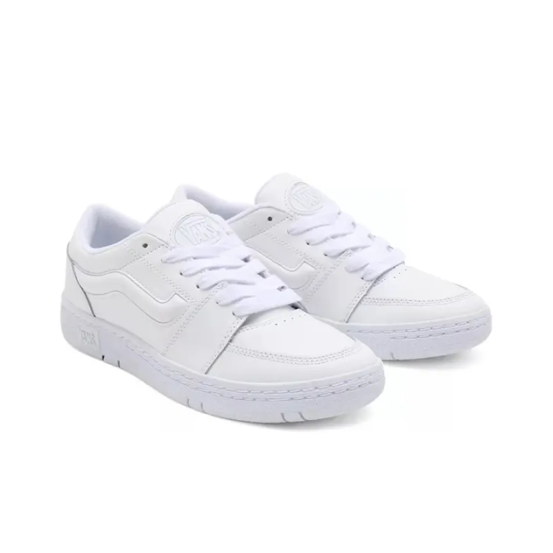 Vans Fairlane Breathable Non Slip Wear Resistant Low Top Casual Skate Shoes White-2