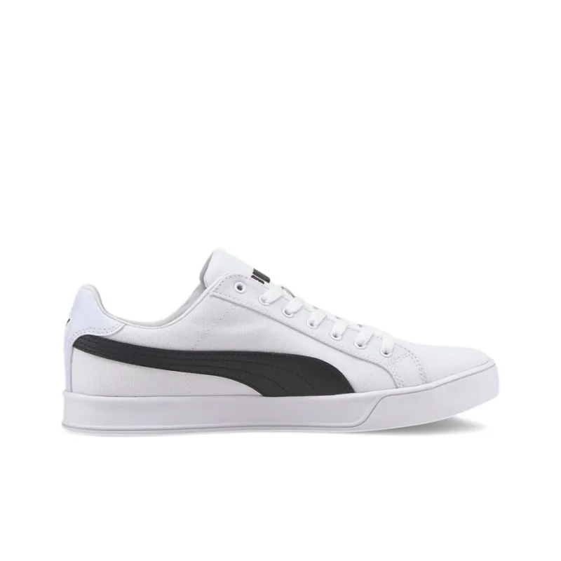 PUMA Smash Vulc Canvas 'White Black'-1