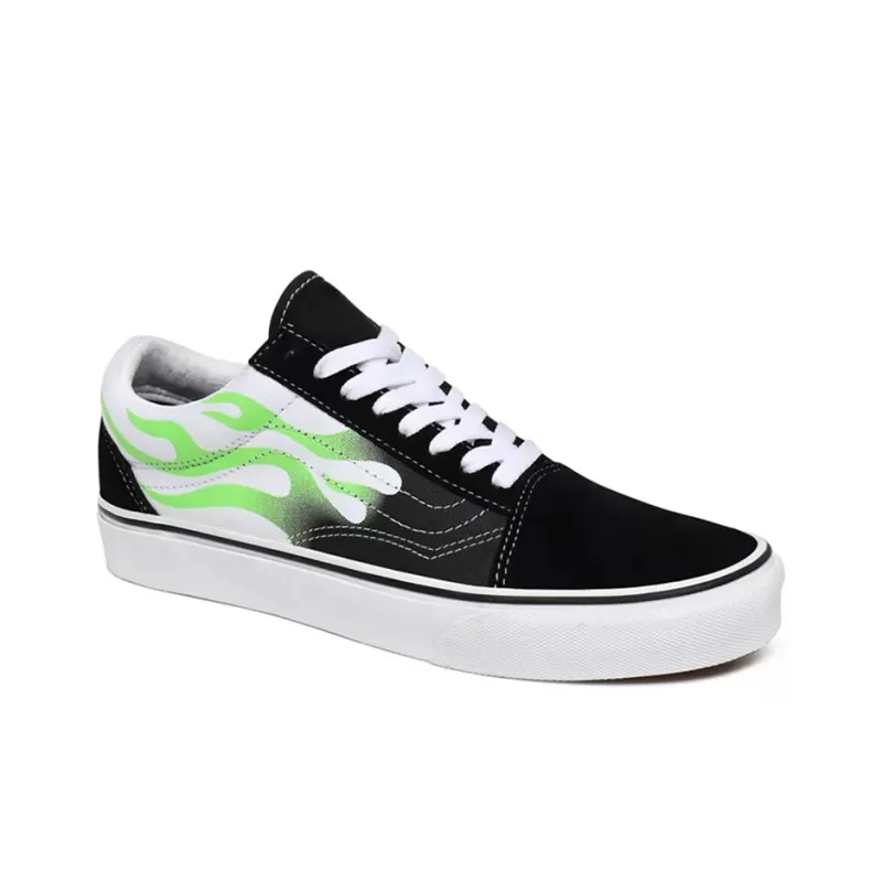 Vans Old Skool 'Flame Black White'-2