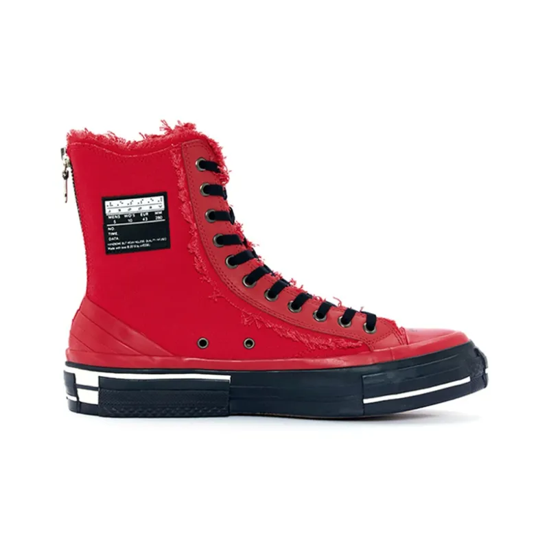 G.O.P. x VESSEL Highs For Yohji Yamamoto Collaboration High Top Skateboard Shoes Unisex Red-1
