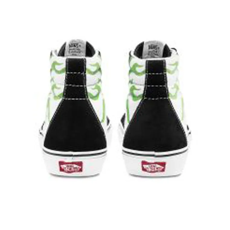 Sk8 Vans Hi 'Flame Black White'-3