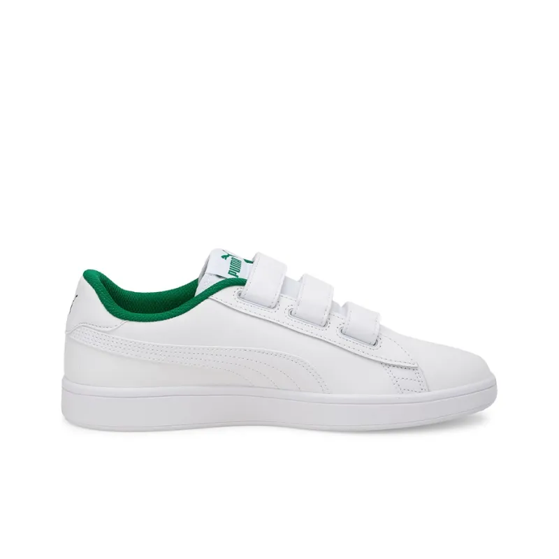 PUMA Smash V2 V White/Green-1