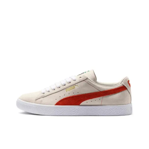 PUMA Suede Skateboard Shoes Unisex Low-Top Beige