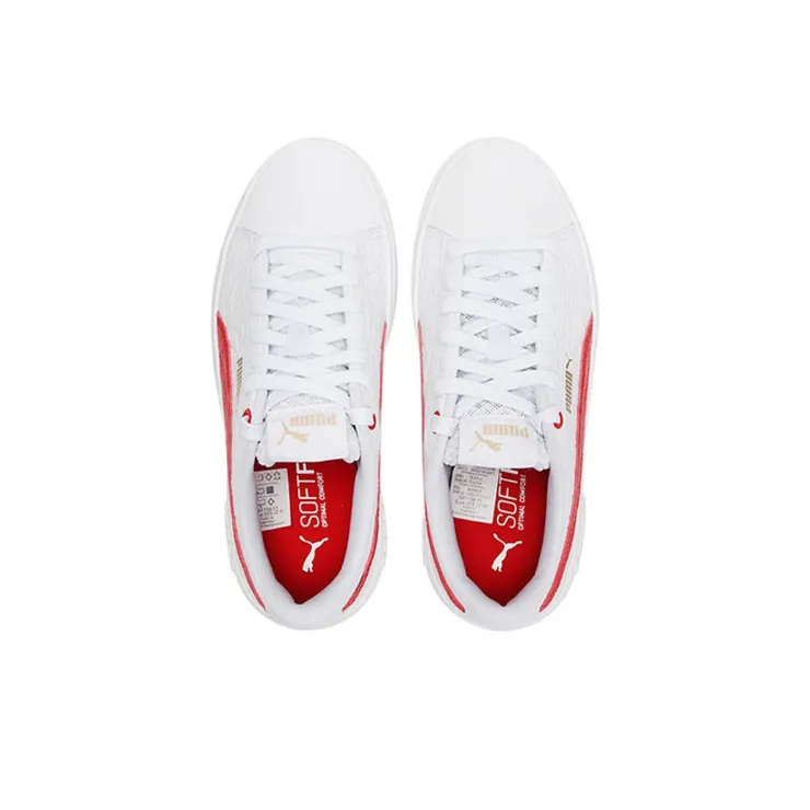 PUMA Smash Platform V2 'Celestial White High Risk Red' Women's-2