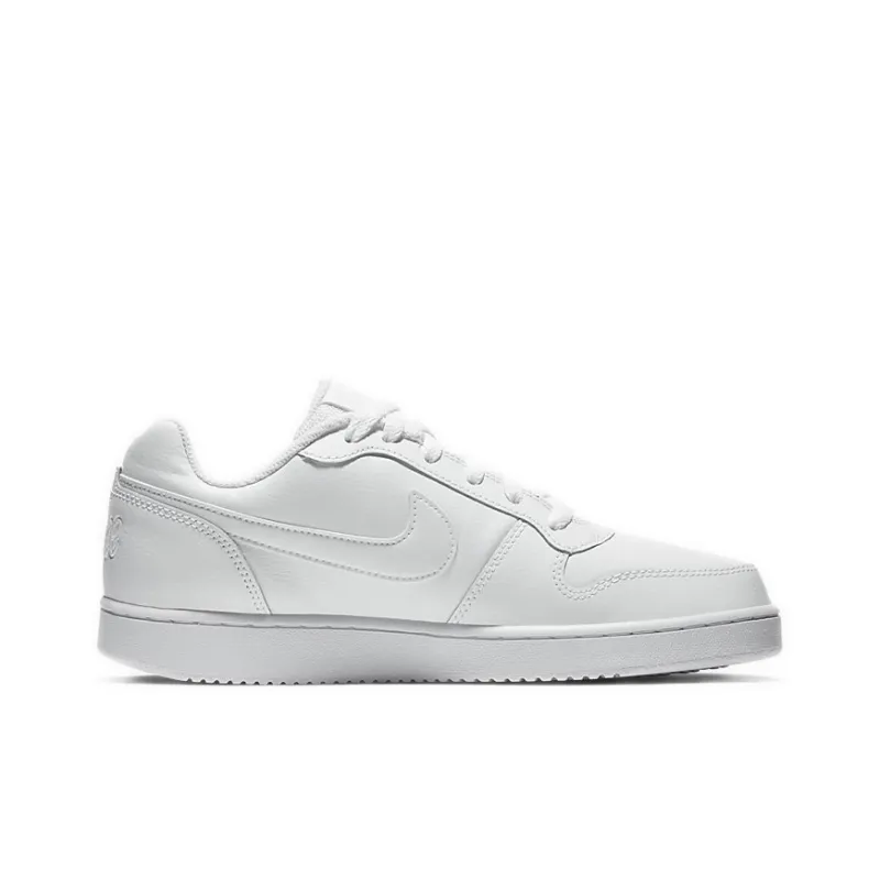 Nike EBERNON Low Coverage Slip Resistant Low Top Skateboard Shoes Women's Pure White-1