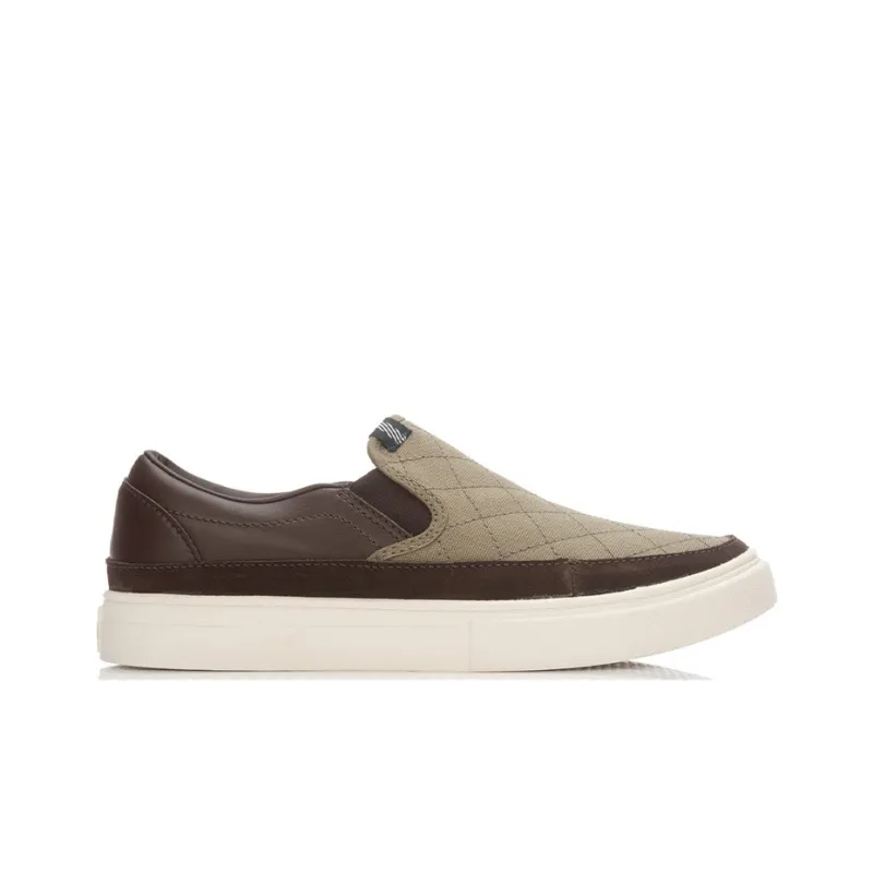LiNing Coverage  Thermal Slip Resistant Low Top Skateboard Shoes Men's Charcoal Coffee Umber-1
