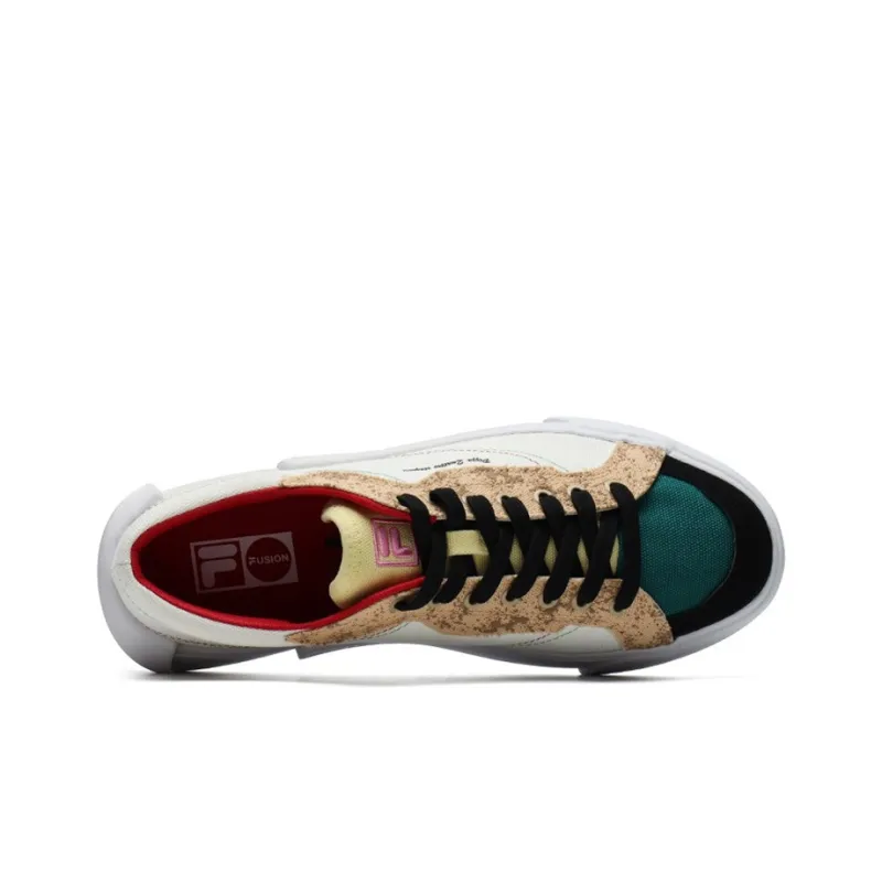 FILA FUSION Shoes 'Beige Teal White' Women's-4