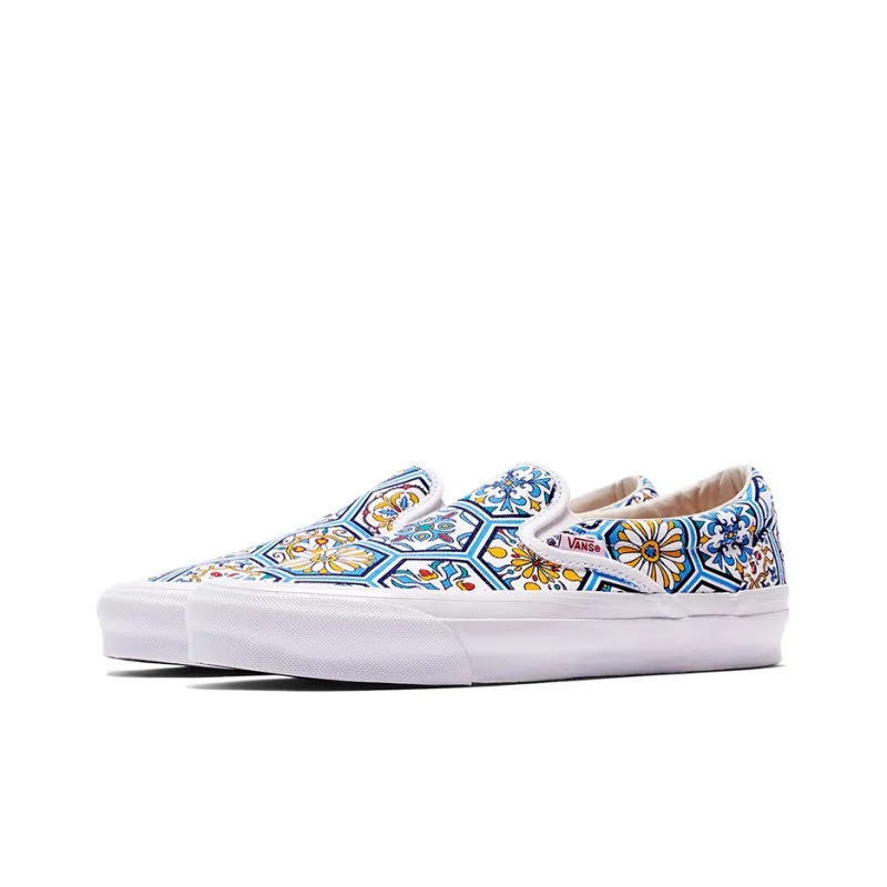 Vans Slip On Kith Moroccan Tile Blue-1