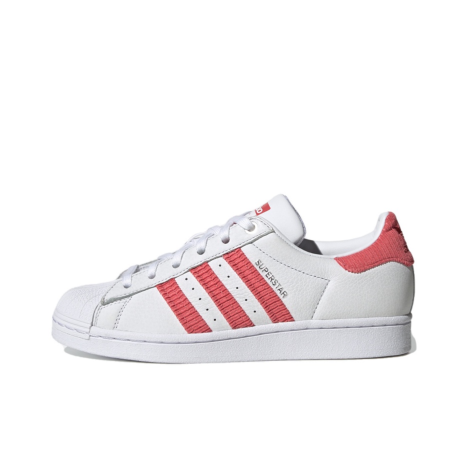 Adidas Originals Superstar Corduroy Striped White Tactile Pink Women s POIZON