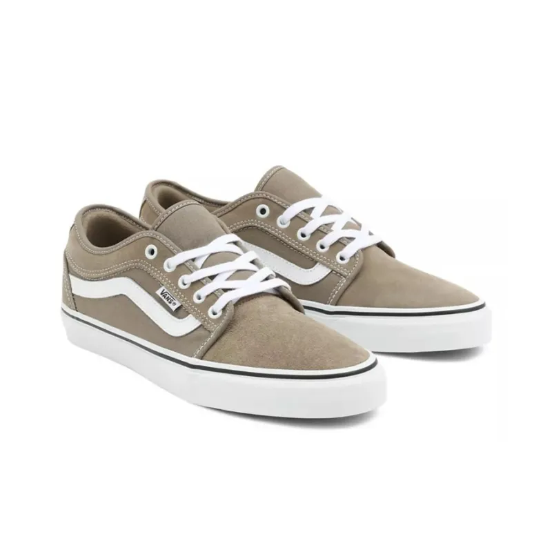 Vans Unisex Chukka Low Sidestripe Sneakers Khaki-2