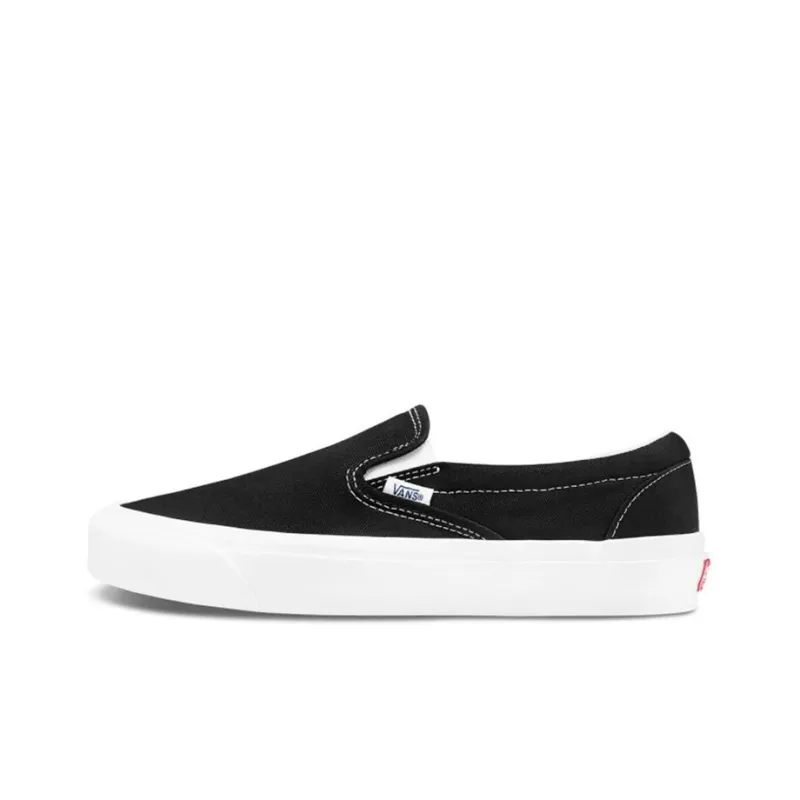 Vans Vault Og Classic Slip On Lx Canvas Black White-0
