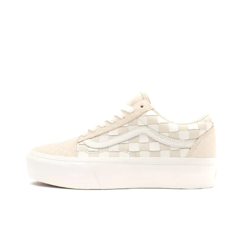 Vans Old Skool Platform 'Woven Blanc De Blanc'-0