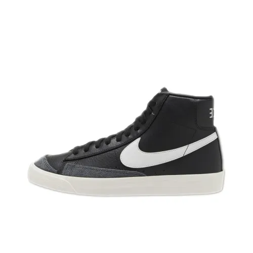 Nike Blazer Skateboard Shoes Men Mid-Top Black/White