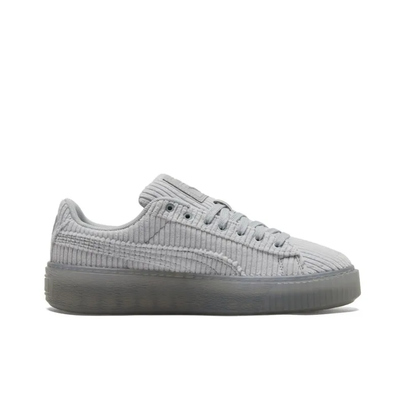 PUMA Basket Platform Strap 'Grey' Women's-1