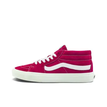 Vans SK8 Mid Mid Tops Casual Skateboarding Shoes Unisex Red Rose