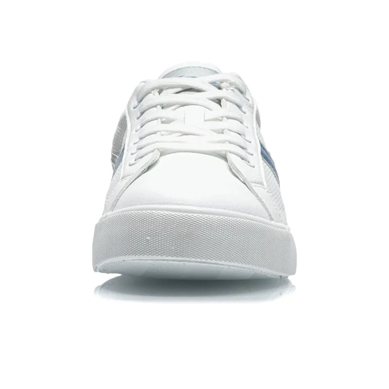 LiNing Low-Top Skateboard Shoes Men's White Blue-4