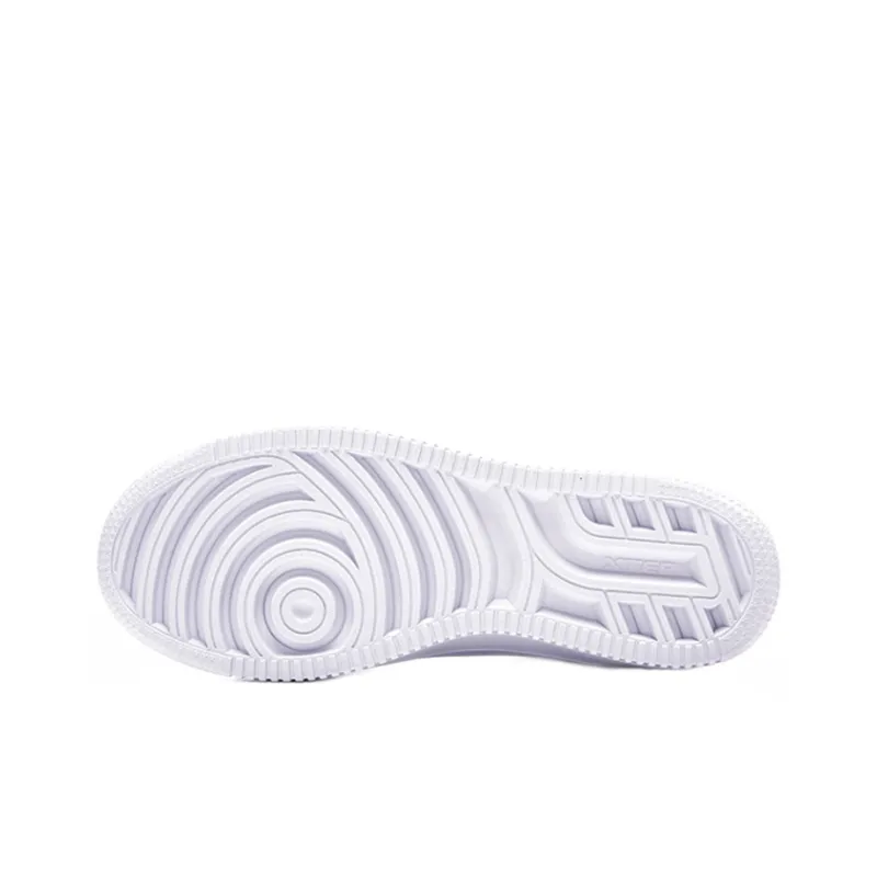 XTEP Low Top Skateboard Shoes Women's White Green-4