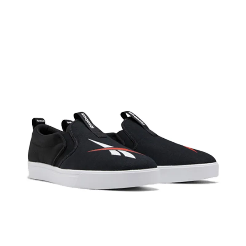 Reebok Royal Vulc Slip On Black White-2