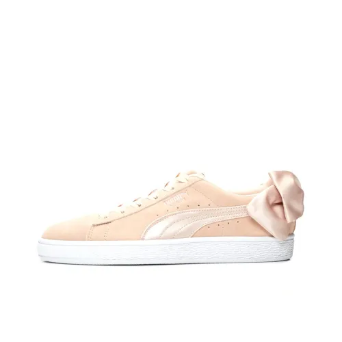 PUMA Suede Skateboard Shoes Women's Low-Top Cream/Brown