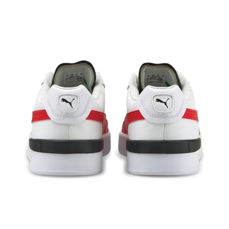 PUMA Unisex Clasico Sneakers White/Red/Black-3