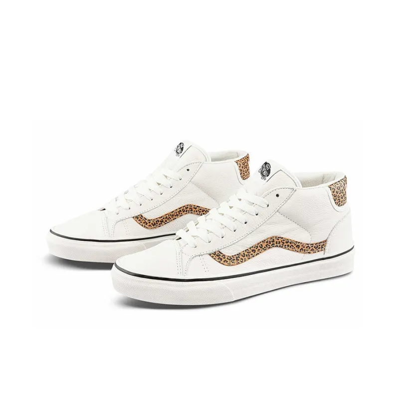 Vans General Mid Skool Skate Shoes 'White Brown'-1