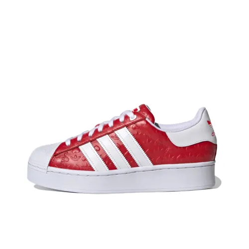 Adidas Superstar Bold Heart Embossed Scarlet Women's