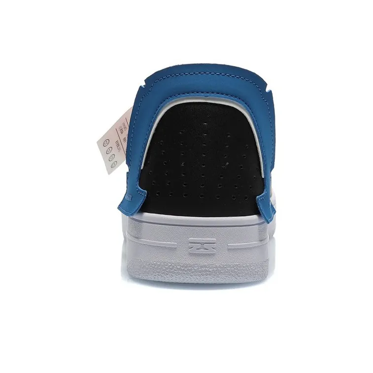 LiNing CF De Sequencing Slip Resistant, Abrasion Resistant, Breathable Low Top Casual Skateboard Shoes Black Blue Red-4