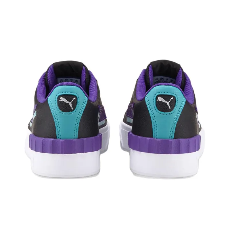 PUMA Caracal Lift Shadow Anti-Slip Wear-Resistant Low-Top Skateboard Shoes Women's Black Purple Blue-3