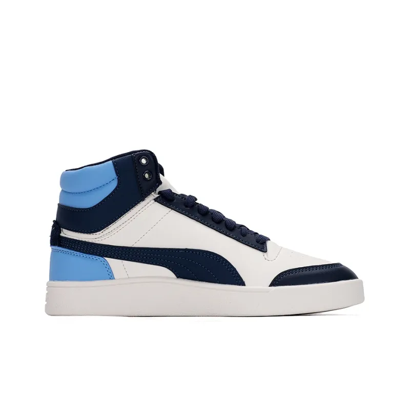 PUMA Shuffle Mid Mid Tops Casual Skateboarding Shoes Unisex Blue White-1