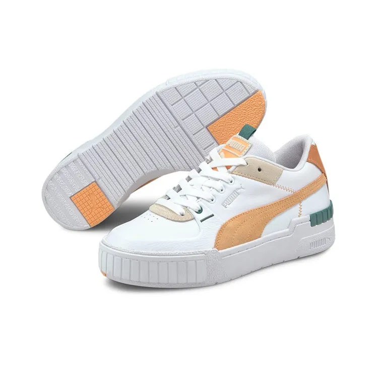 PUMA Cali Sport Mix Sneakers White/Yellow Women's-2