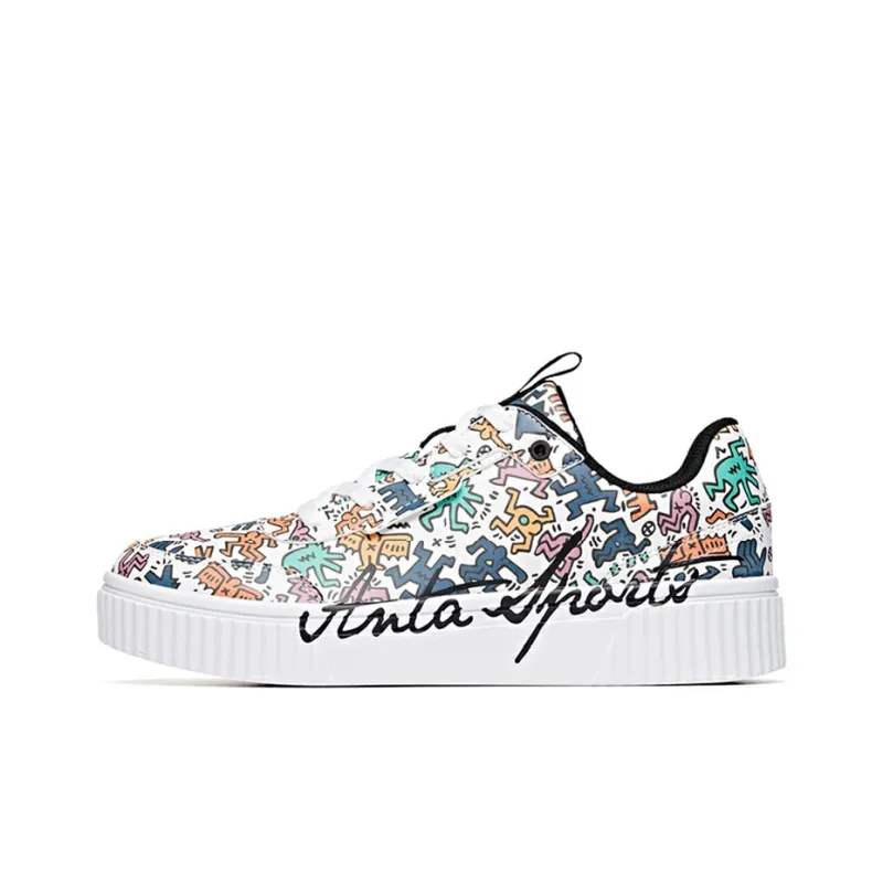 KH x Anta Life Collection Anti-Slip Wear-Resistant Low-Top Skateboard Shoes Men's Multicolor-0
