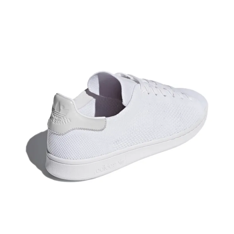 Adidas Stan Smith Primeknit Triple White Leather Heel-3
