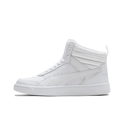 PUMA REBOUND Series Skateboard Shoes Unisex Mid-Top White