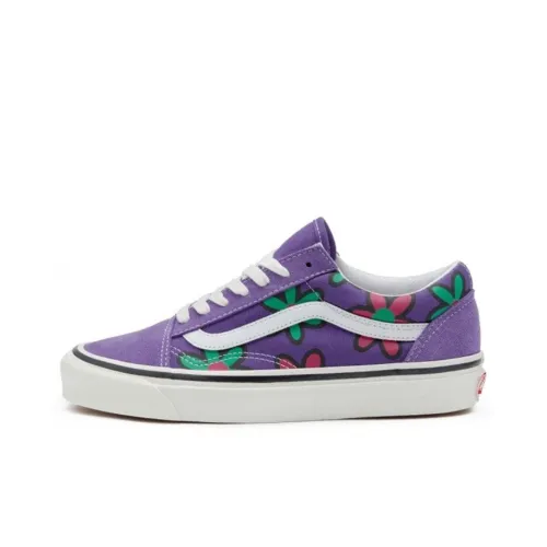 Vans Old Skool Skateboard Shoes Unisex Low-Top Purple/Green/Red