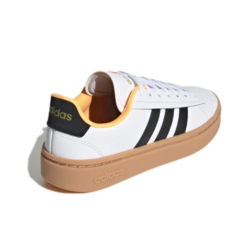 Adidas Grand Court Alpha 'White Flash Orange' Women's-3