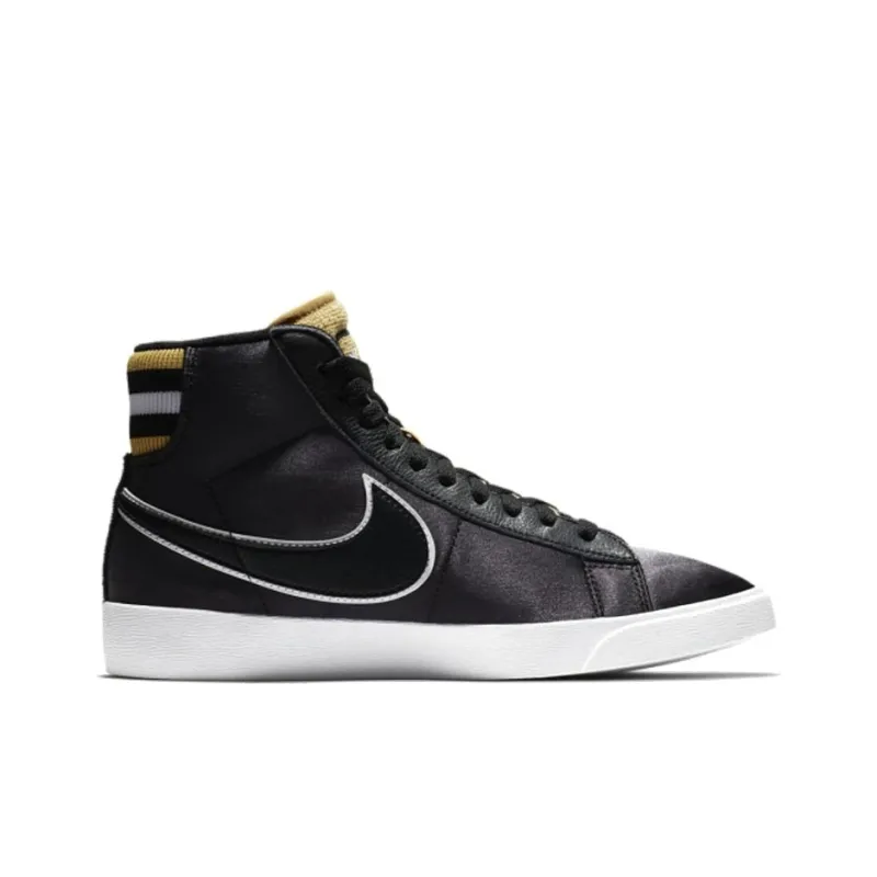 Nike Blazer Mid Black Wheat Gold Women's-1