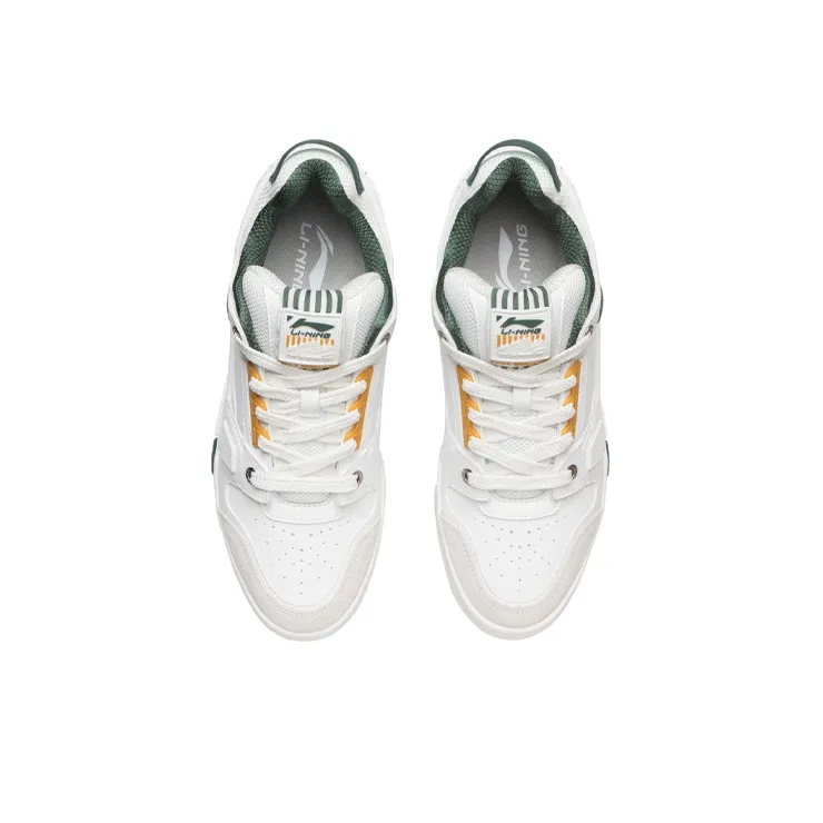 LiNing Coverage Slip Resistant, Abrasion Resistant, Lightweight, Breathable Low Top Skateboard Shoes Men's Ecru-3